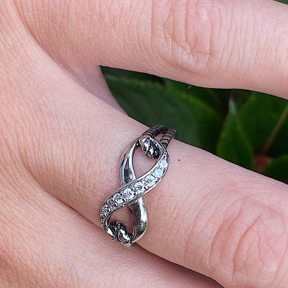 🔥HP🔥 Sterling Silver & CZ Infinity / Together Forever Ring
